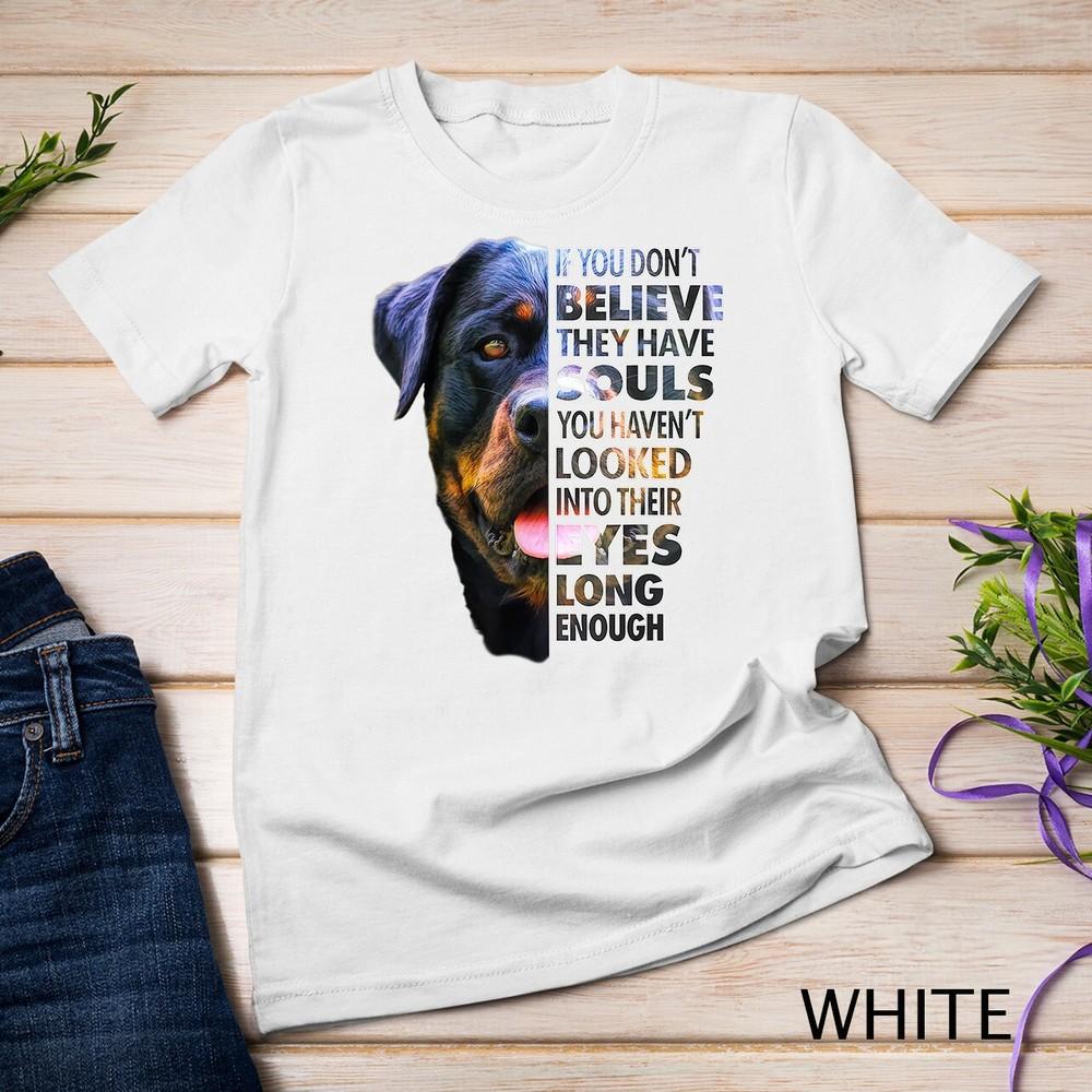 

Ротвейлер Душа Я люблю ротвейлеров Любитель собак Унисекс футболка 4XL