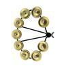 Drum Rack Steel Cymbal Shaker and Bell Ring Set