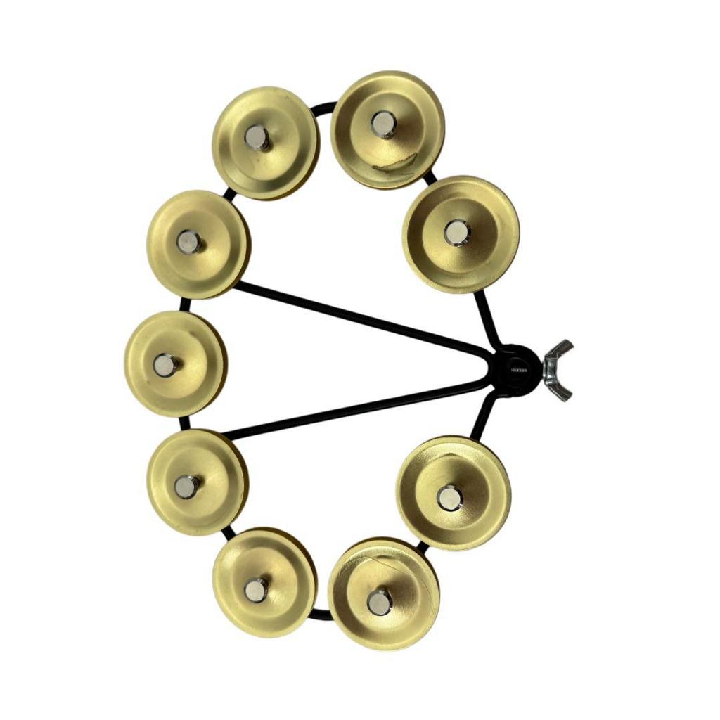 Drum Rack Steel Cymbal Shaker and Bell Ring Set