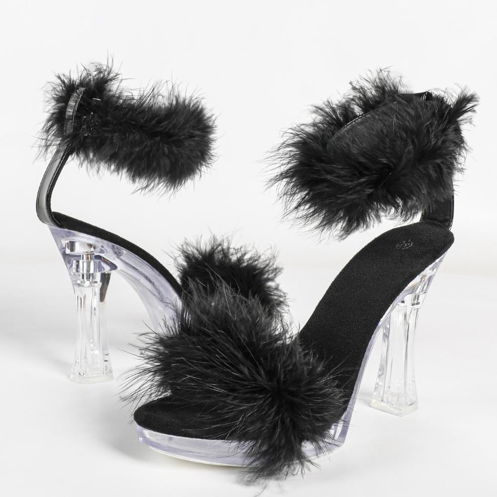 Catwalk Model 12CM Stiletto Platform Sandals Sexy Transparent Summer Party Women Footwear LFD-198711-Q2