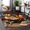 1pc Teddy Bear Drawing Chair Mat - Anime Cartoon Design Office Chair Pad - Non-Slip Carpet for Home Decor, Living Room, Bedroom, Game Room & Dormitory