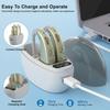 Auxiliary headphones, sound amplifier, noise reduction, adjustable volume, hanging ear with charging case