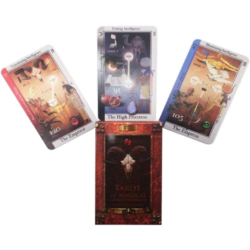 LUAMY New Tarot Card Oracle Deck Mysterious Divination 78 Cat Tarot Deck Board Game Cards Tarot Magical Compatible Board Game