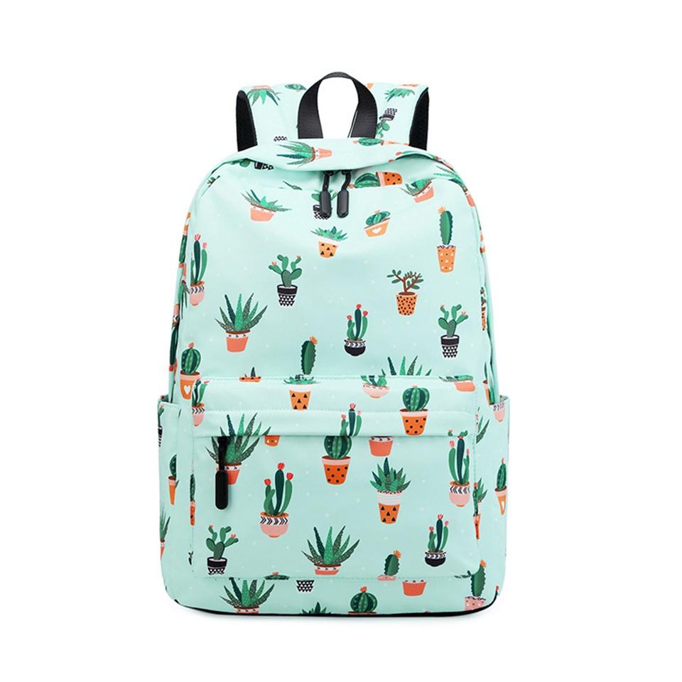 Kaktusmuster Kinder Schulrucksack Mädchen Damen Reise Laptop Buchtasche Taschen Lässiger Tagesrucksack Kinder Schultaschen Schultaschen