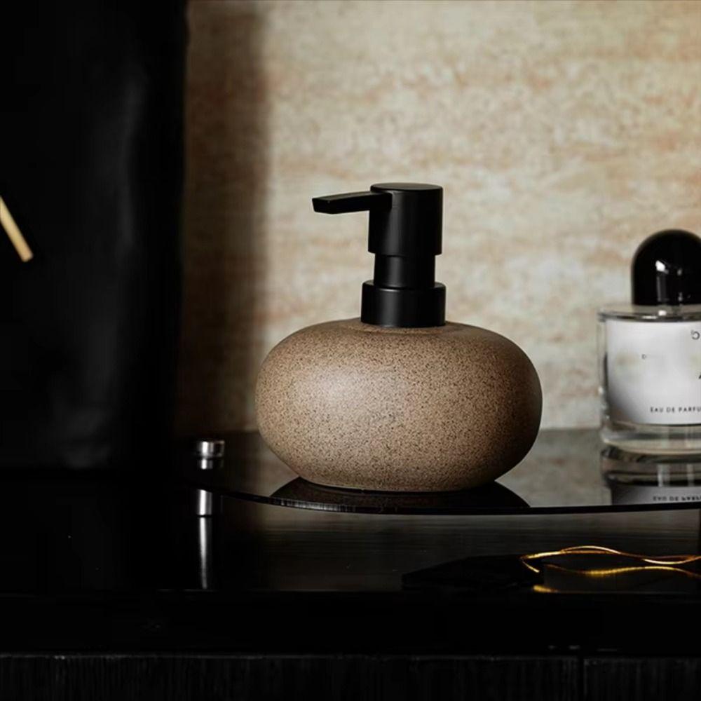 Stone-Textured Dispenser Vintage Lotion Bottle Hand Soap Press Bottle  Bathroom