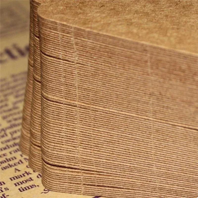 100Pcs/ Lot Rustic 40mm*70mm Kraft Paper Gift Tags Blank Gift Tags Hang Tags Wedding Luggage Decoration Gift Label Mark Paper