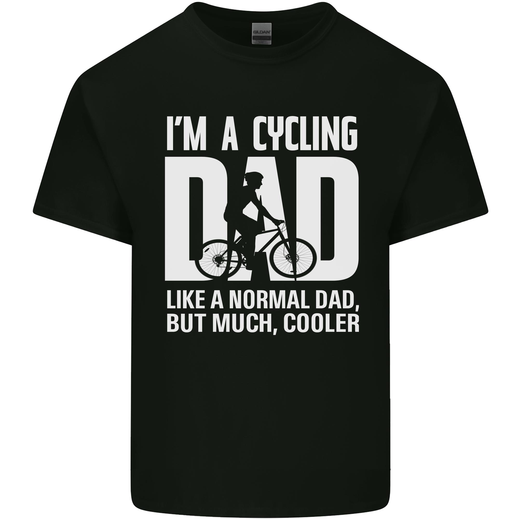 Cycling Dad Like a Normal Dad Fathers Day Unisexs Light Cotton TShirt S