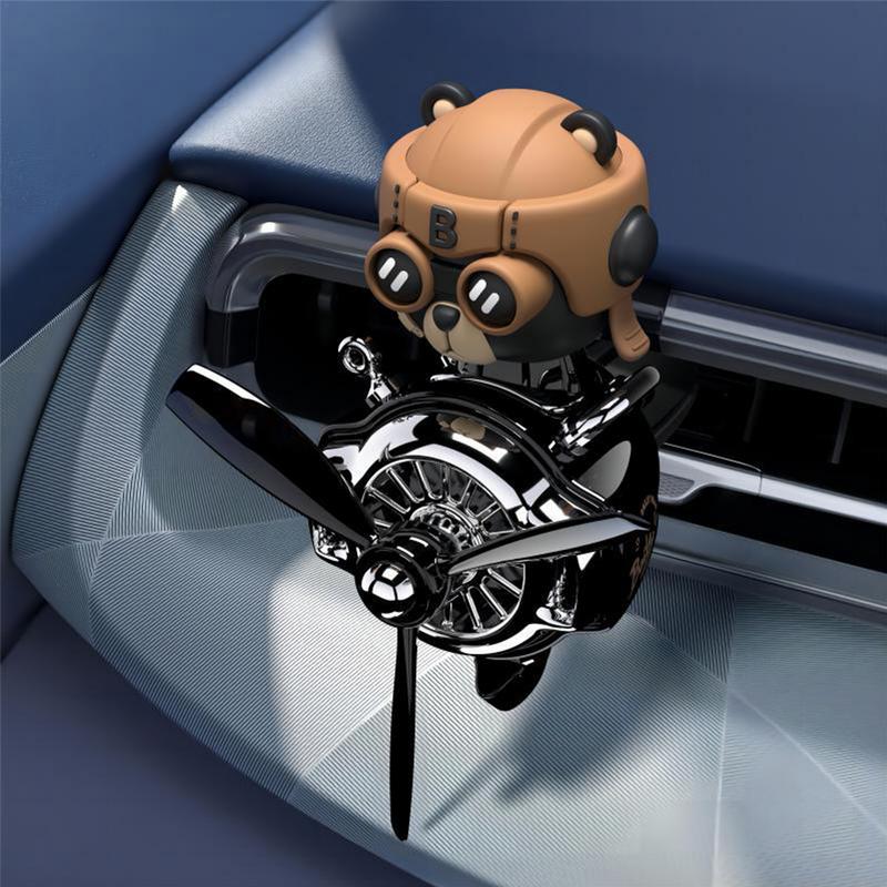 perfume Odorless ornament Auto Vent Aromatherapy Diffuser Bear Design Small Aircraft Car Fragrance Diffuser Off-Road Vehicle