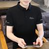Men's Short Sleeve Polo Summer Slim Fit Lapel Collar Embroidered Casual T-Shirt