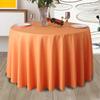 Solid Round Polyester Tablecloth for Wedding Banquet Birthday Party Holiday Celebration Hotel Event Decoration