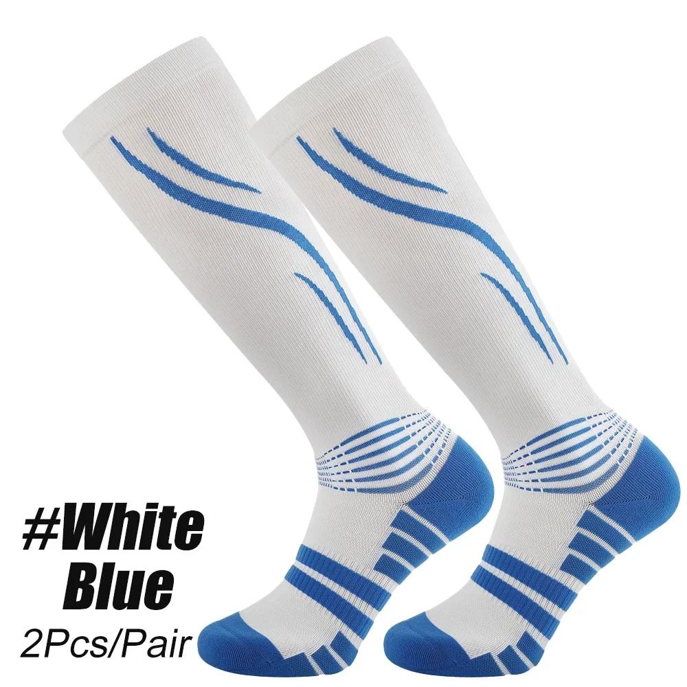 1 Paar Kompressionsstrümpfe für Damen und Herren Zirkulation 20-30 mmHg, Bestens für Laufen, Sport, Wandern, Reisen, Flug, Krankenschwestern