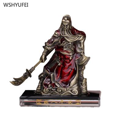 Guan Gong Alloy Car Perfume Accessories Desktop Furniture Sculpture Crafts Feng Shui Accessories Living Room Desktop Decoration