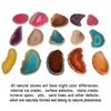 1Pcs Natural Agate Geode Polished Irregular Crystal Slice Brazil Healing Reiki Stone Quartz Pendant Mineral Home Decor 3-5cm