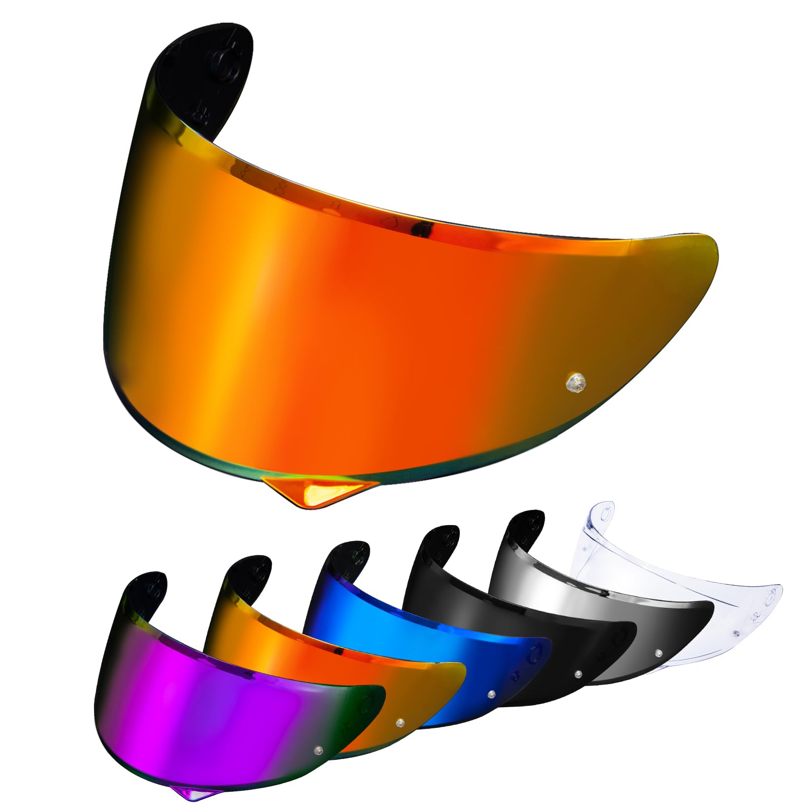 

PSLER Визор для шлема Солнцезащитный козырек для шлема Щиток Ветрозащитная линза для шлема Совместим с C10 HJ-34P Визор-C10 HJ-34P