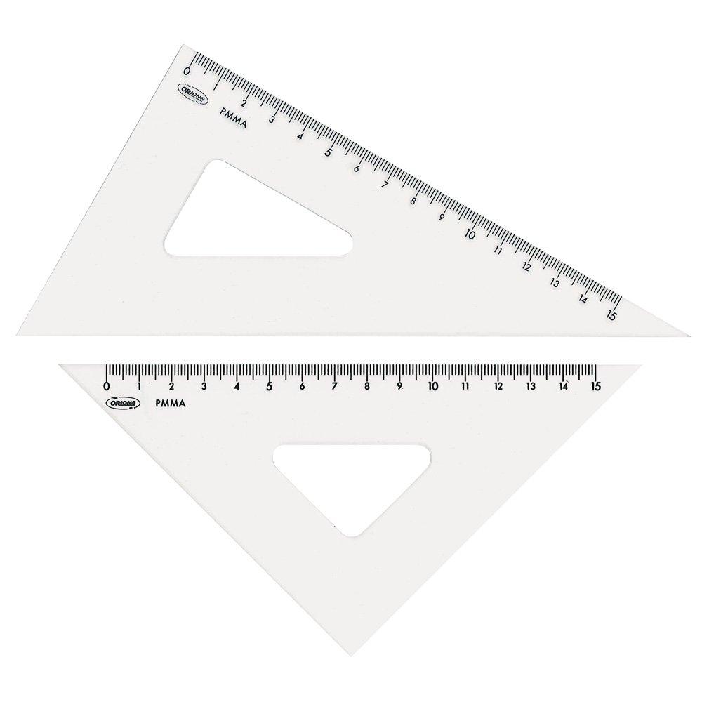 

Kyoei Plastic ORIONS Methacrylic Triangular Ruler 18cm (with scale) A-620