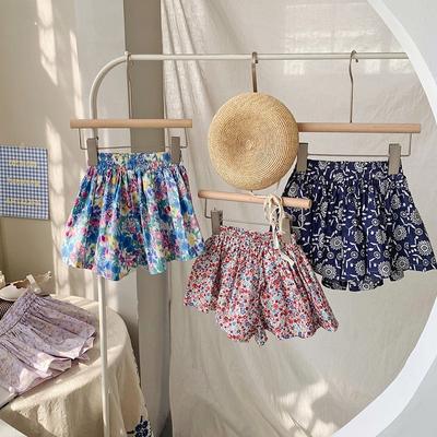 Girl's Magnanimous Bloomers Skirt Pants Tutu Skirts  Floral Pattern Shorts