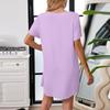 Women's Summer Casual Fashion Slim-Fit Dress Short-Sleeve Dress