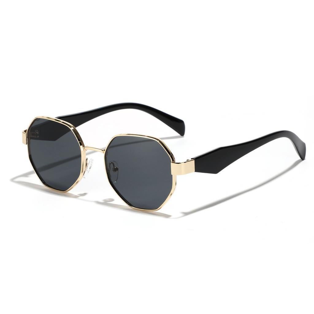 Glasses Square Polygon Metal Sunglasses Men'S Sunscreen Sunglasses Women'S Ins
