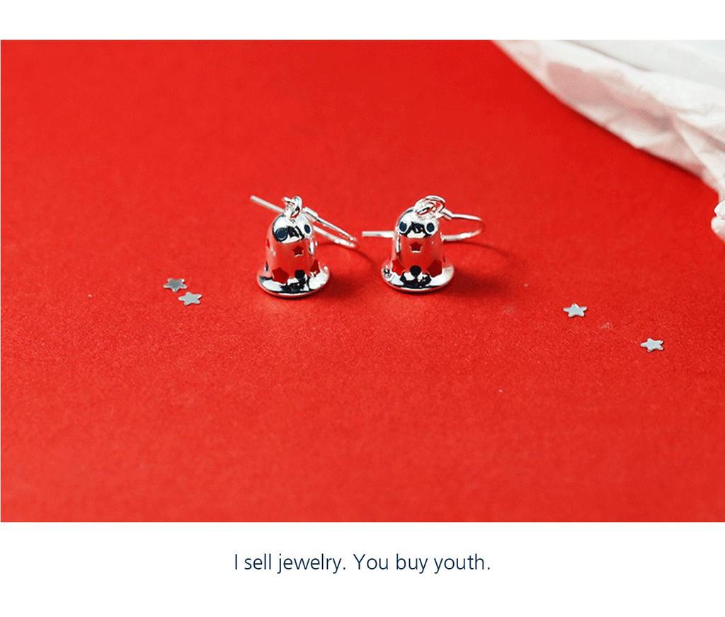 Christmas Bell Stud Earrings: Chic Autumn/Winter Design, Perfect Bestie Gift, Trendy Women's Fashion.