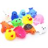 Cute Animals Float Baby Gift With Mesh Bag Classic Toys Swimming Water Toy Bath Toy Soft Rubber