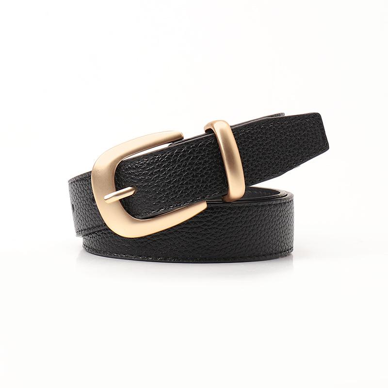 New Fashion Ins Style Belt for Women, Versatile Commuter Pin Buckle Women's Belt Simple Korean Style Decorative Trouser Belt