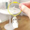 1/6Pcs Cat Style Memorial Keychain Pendant Transparent Cat Hair Storage Bottle Key Chain Pet Memorial Accessories
