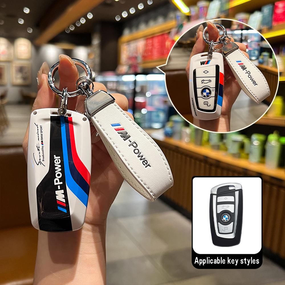 Funda para llave de coche con pegatinas de carreras ABS Hot 2025 para BMW 520 F10 F30 F18 118i 320i F18 F22 F01 F06 F02 M3 M5 Llavero con mando a distancia