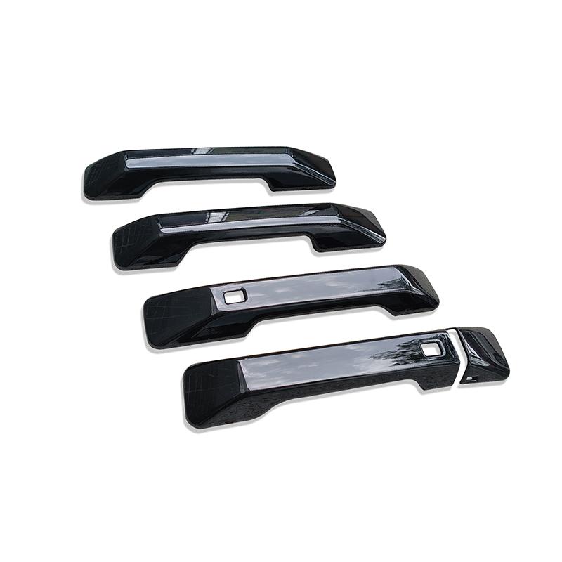 For Hyundai Santa Fe MX5 2024 2025 Bright Black Exterior Door Handle Decorative Frame ABS Material Adhesive Tallation
