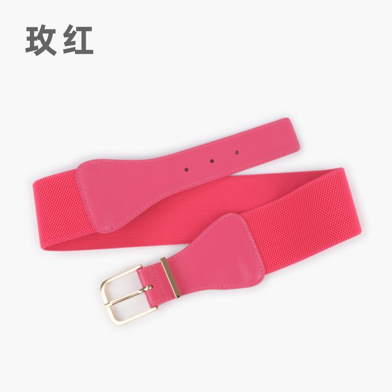 Elastic Belt Women'S Personalized Dress Suit Decorative Temperament Waist Seal Elastic Belt Leather Belt