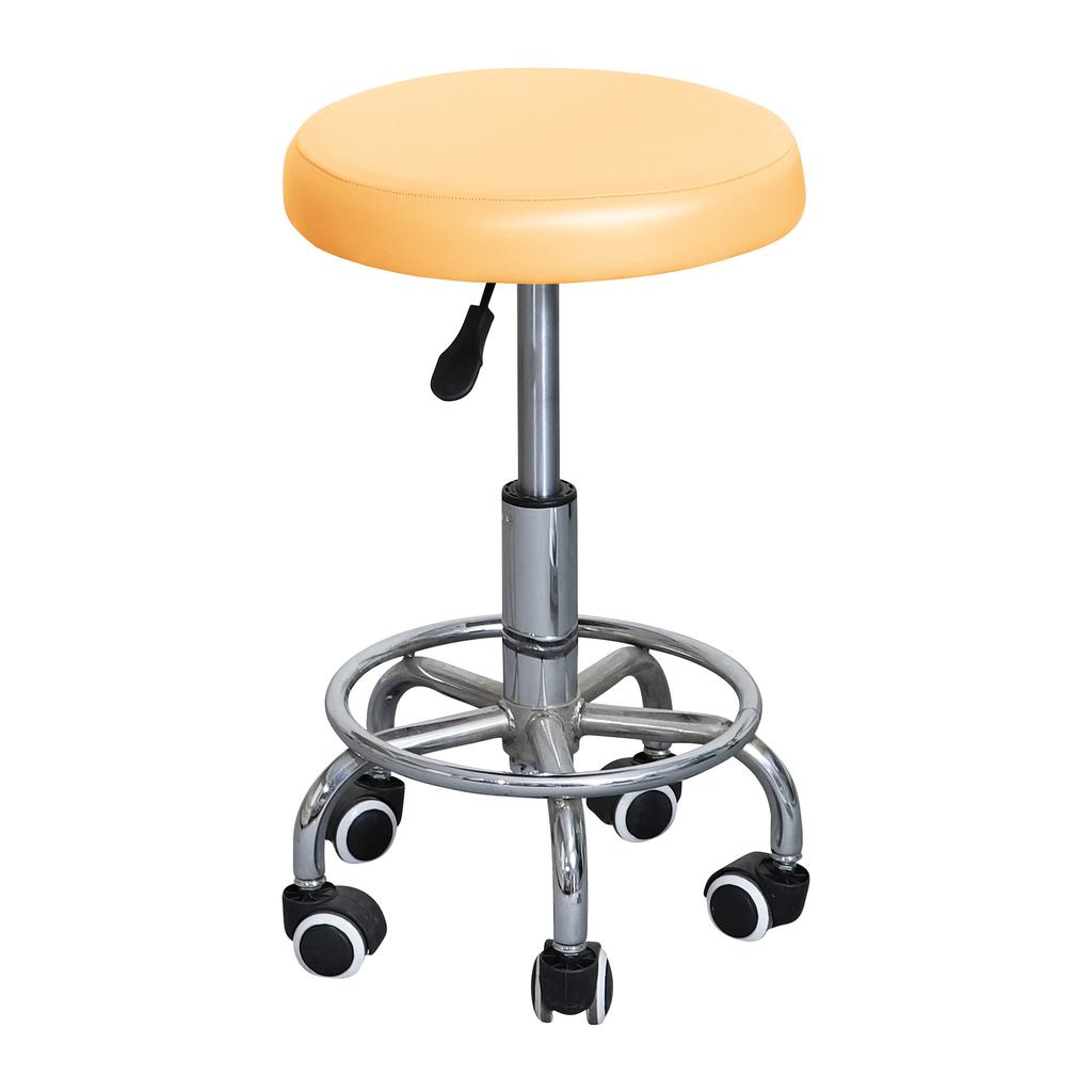 Spot Simple Pu Leather Elastic Round Stool Cover Waterproof Lift Chair Cover Bar Beauty Salon Small Round Stool Seat Cushion Cover