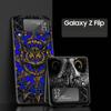 Phone Case for Samsung Galaxy Z Flip 3 4 5 Folding Mobile Shell Hard PC Fundas Protect Cover Cartoon Girl Gifts Lovely Owl