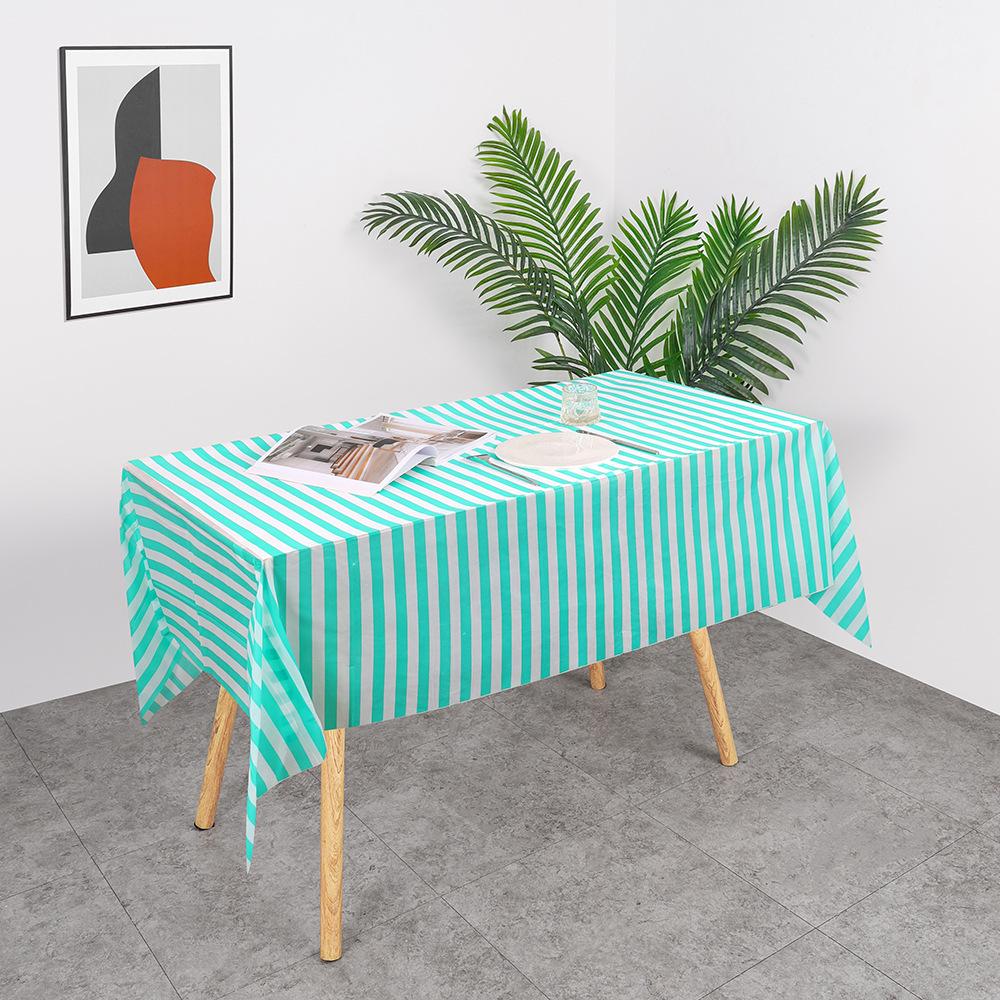 1/3pcs Plastic Tablecloth Disposable Tablecloth Party Picnic Table Waterproof Mat Wedding Home Decoration