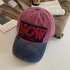Pattern Now Letter Cowboy Baseball Retro Brimmed Duckbill Cap Outdoor Leisure Hat