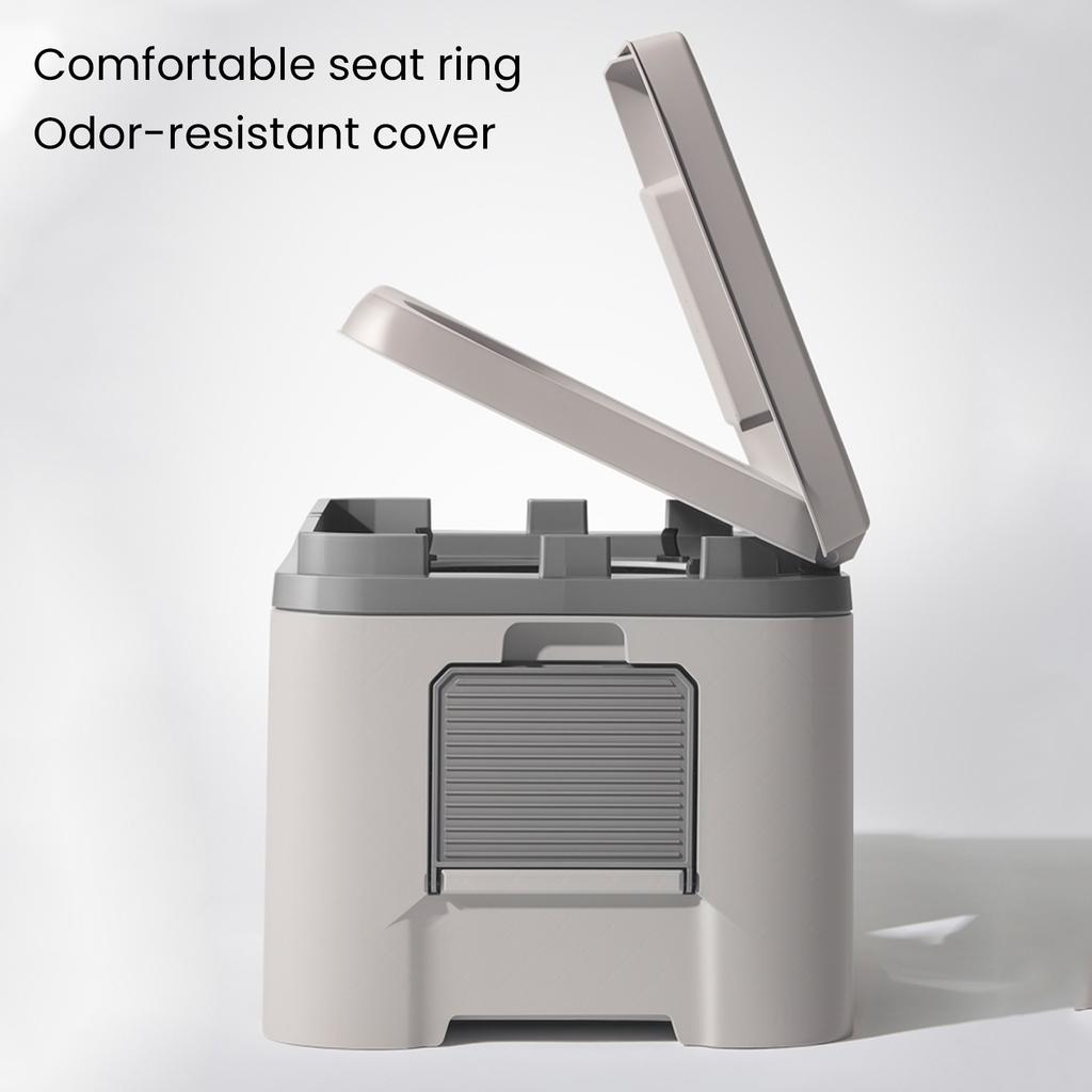 Multifunction Bedpan Portable Camping Folding Toilet Strong Bearing Capacity Reusable Adult Odor-proof Outdoor Mobile Toilet
