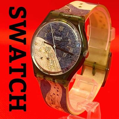 Used Good Quality Rare Swatch Milky Way Men's Quartz Working New Battery