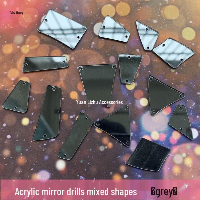 Handmade Irregular Mirror Rhinestone Lenses - Glitter Accessories for Performance Costumes
