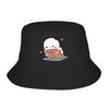 Street Panda Bear Couple Anime Cartoon  Bucket Hat Unisex Packable Outdoor Sports Bubu And Dudu Fishing Caps Travel Headwear Bob