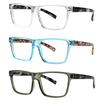 High Quality Prescription Eyeglasses Fashion Printed HD Lenses Spring Hinged Reading Glasses Diopter +1.0+2.0+3.0+4.0+5.0+6.0
