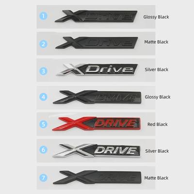 Auto ABS XDrive Kofferraum Kotflügel Tür Logo Abzeichen Emblem Aufkleber Styling Aufkleber Für B-M-W X1 X3 X4 X5 X6 X7 E84 F48 F25 G01 F15 G05 E71