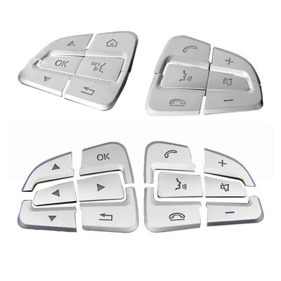 Car Styling Steering Wheel Button Covers Trim Stickers for Mercedes Benz GLC X253 C Class W205 CLA GLA A Class