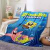 1Pc Spongebob'S Underwater Adventure Blanket Soft Throw Blanket For Home Bedroom Bed Sofa Travel Office Solid Christmas Blanket