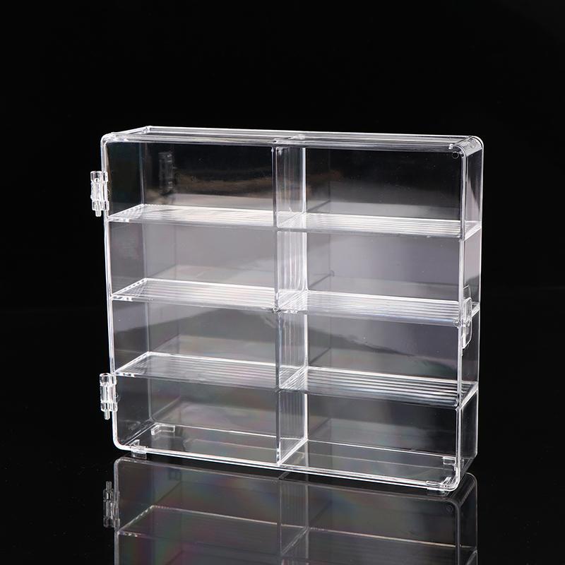 Acrylic Wheels Car Storage Box For Diecast 1/64 Storage Case Dustproof Educational Kid Boys Toys For Children Gift