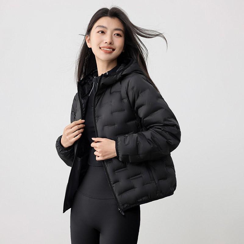 Womens Short Hooded Cotton Puffer Coat Fall Winter Loose Fit Casual Warm Commute Fashion Jacket
