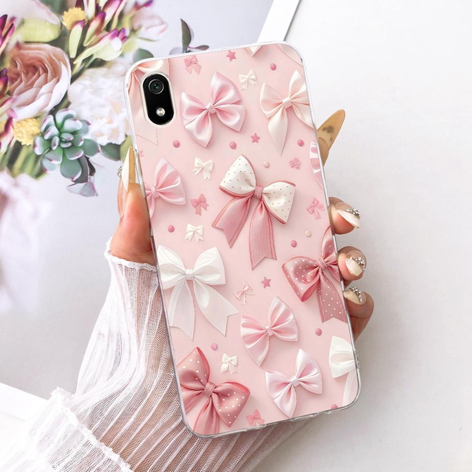 For Xiaomi Redmi 7A Case Luxury Flowers Butterfly Painted Cover Soft Silicone Case For Xiaomi Redmi 7 7A Redmi7 A Redmi7A Fundas
