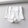 Pantaloncini Sportivi Retro Stile Europeo e Americano a Vita Alta Stretti per un Look Snello