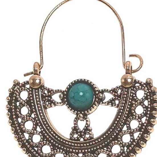 1 Pair Ear Ornament Waterfall Shape Bohemia Style Ultra-Light Long Hanging Vintage Drop Earrings for Women