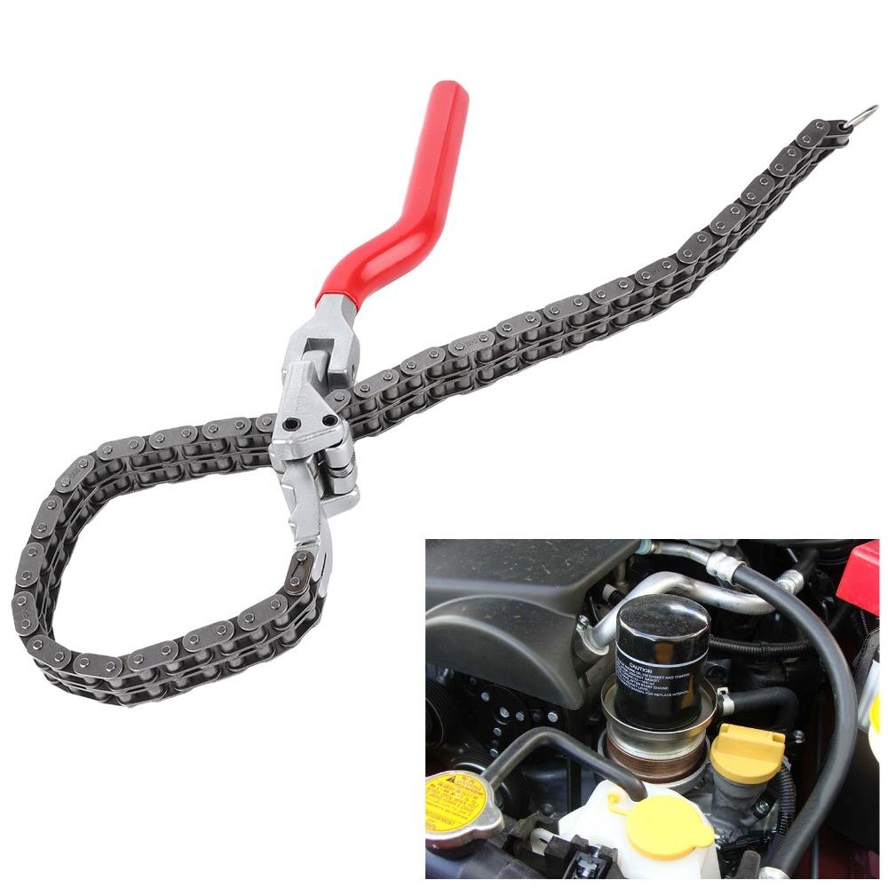 Chain Grip Chain Oil Filter Spanner Carbon Steel Oil Filter Removal Tool Oil Filter Removal
