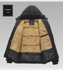 Men's Thick Plush Cotton Jacket, Large Size, Year-Round Warm Casual Coat