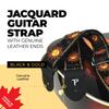 P Leathers Jacquard Guitar Black Perri's Ltd. TWS-7008 Strap,