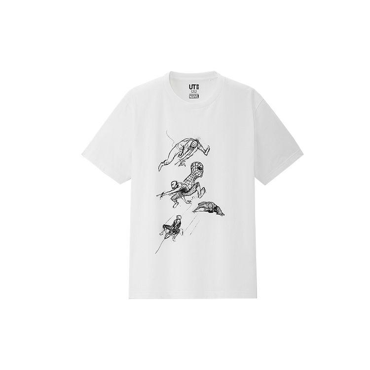 Uniqlo x Marvel Art Of Marvel Printed Short Sleeve T-Shirt Unisex Tops White 424594-00